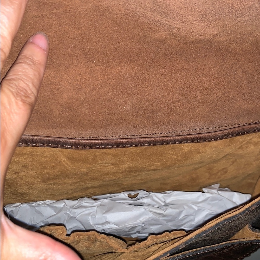 BNWT Brown Leather Crossbody Beaumont Style Bag by Patricia Nash - Picture 7 of 14